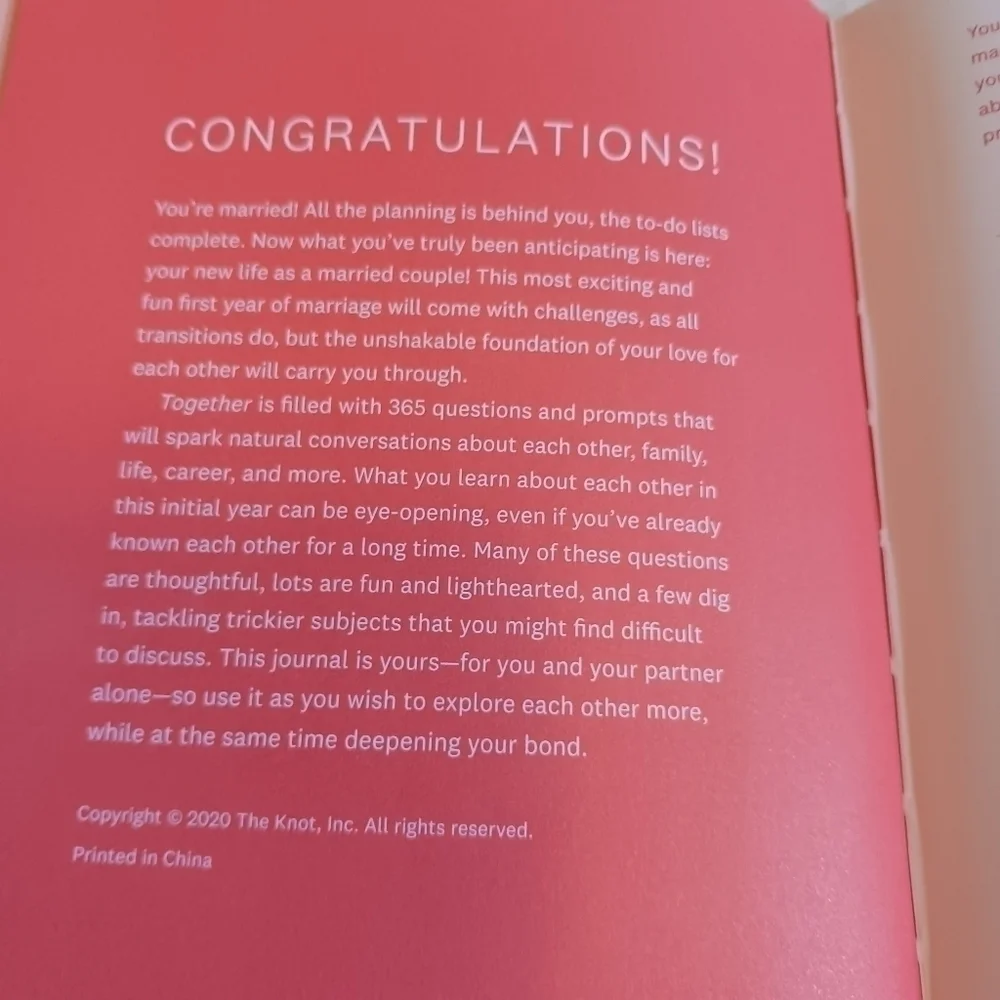 The Knot Marriage Journal